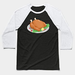 Roasted Chicken Baseball T-Shirt